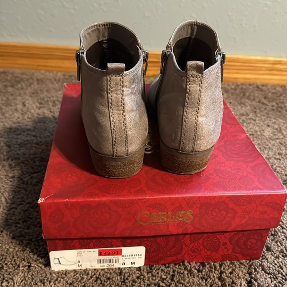 Women’s Size 8 Carlos Santana Brie Grey Bootie - Picture 7 of 10